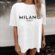 thumbnail image 2 of Camiseta básica para mujer: camiseta de manga corta suave y cómoda, prenda transpirable para el día a día., 2 of 5
