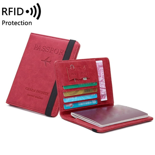 Stylish RFID-Protected Leather Travel Wallet for Women