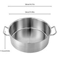 thumbnail image 5 of 11Qt Stainless Steel Stock Pot with Lid, Commercial Home Practical Cooking Cookware Lightweight Large Cooking Pot Pasta Pot for Stew, Simmering and Soup, Silver$$Home Decor, Kitchen, & Other, 5 of 9
