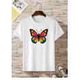 thumbnail image 3 of Playera Blanca Camiseta Estampada Mariposa Butterfly, 3 of 4