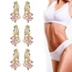 thumbnail image 1 of Pendientes de bisutería de moda Pendientes de diseño de dos piezas esmaltados en color naranja ---- Blancos - Código de producto 61570 Blanco, 1 of 3