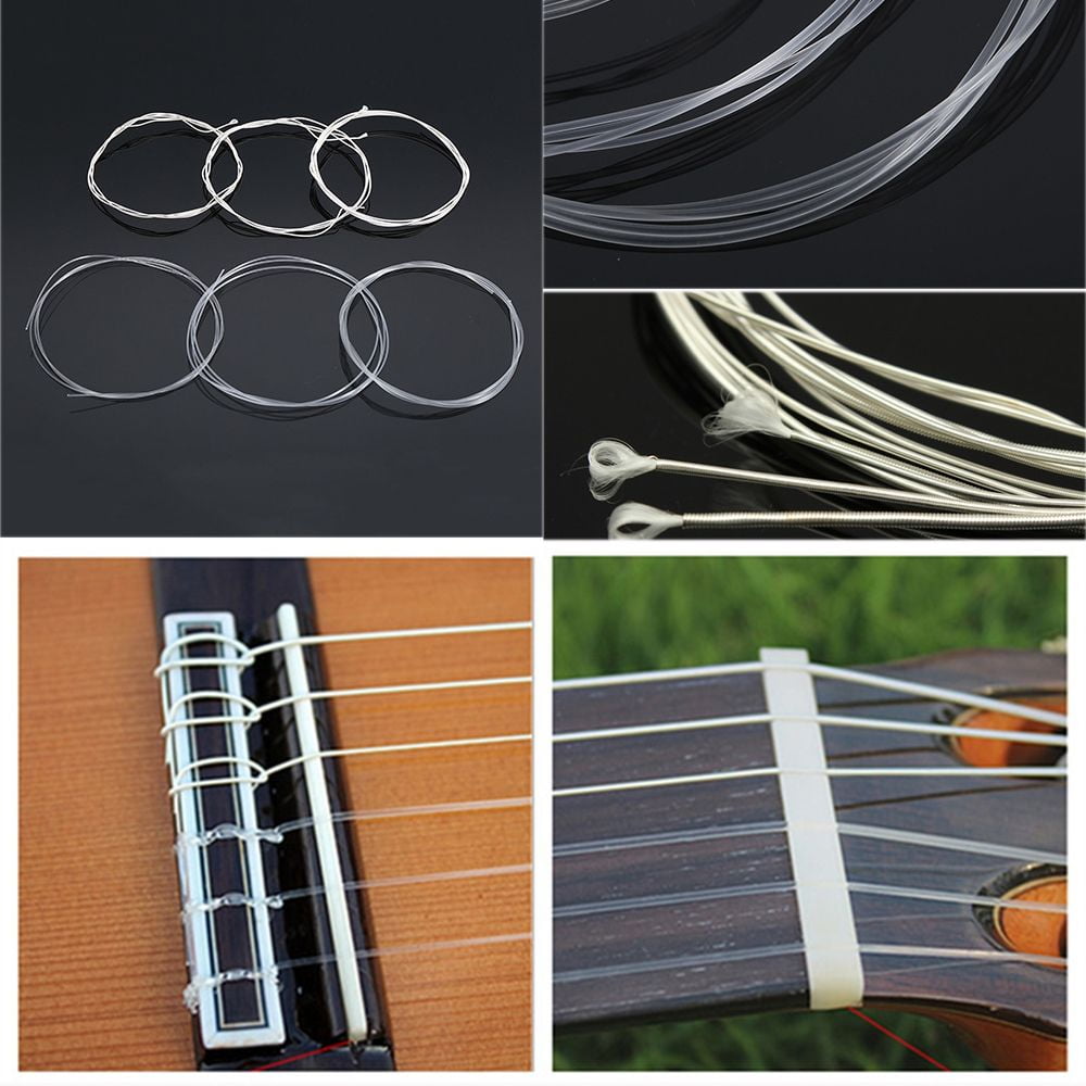 Classic Acoustic Guitar Super Light 6X Strings Nylon String Plating Silver  L4D0 