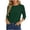 Green, variant on Zynoxe 3/4 Length Sleeve Womens Fall Tops Comfy Trendy Solid Color Fall Sweatshirts Casual Versatile Crewneck Sweatshirts for Daily Wear S