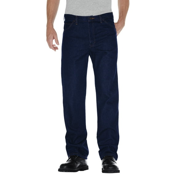 Dickies Men's Regular Fit Jeans, Straight Leg Denim Work Pants, 5-Pocket Design, Durable Cotton Fabric for Comfort and Long Wear