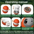 thumbnail image 6 of Pet Smart Feding Ball,Automatic Feder Interactve Fede, Snack Distnibution, Eaking Ba,Roling Feeding,Eating While Playing, Suitabl For Smaland Mediumsized Dogs/Cats (2.83inc Diameter), 6 of 6