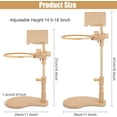 thumbnail image 2 of Embroidery Hoop Stand Adjustable Sitting Cross Stitch Stand Easy to Use Wooden Embroidery Hoop Holder Cross Stitch Stand for Art Craft Sewing Projects, 2 of 8