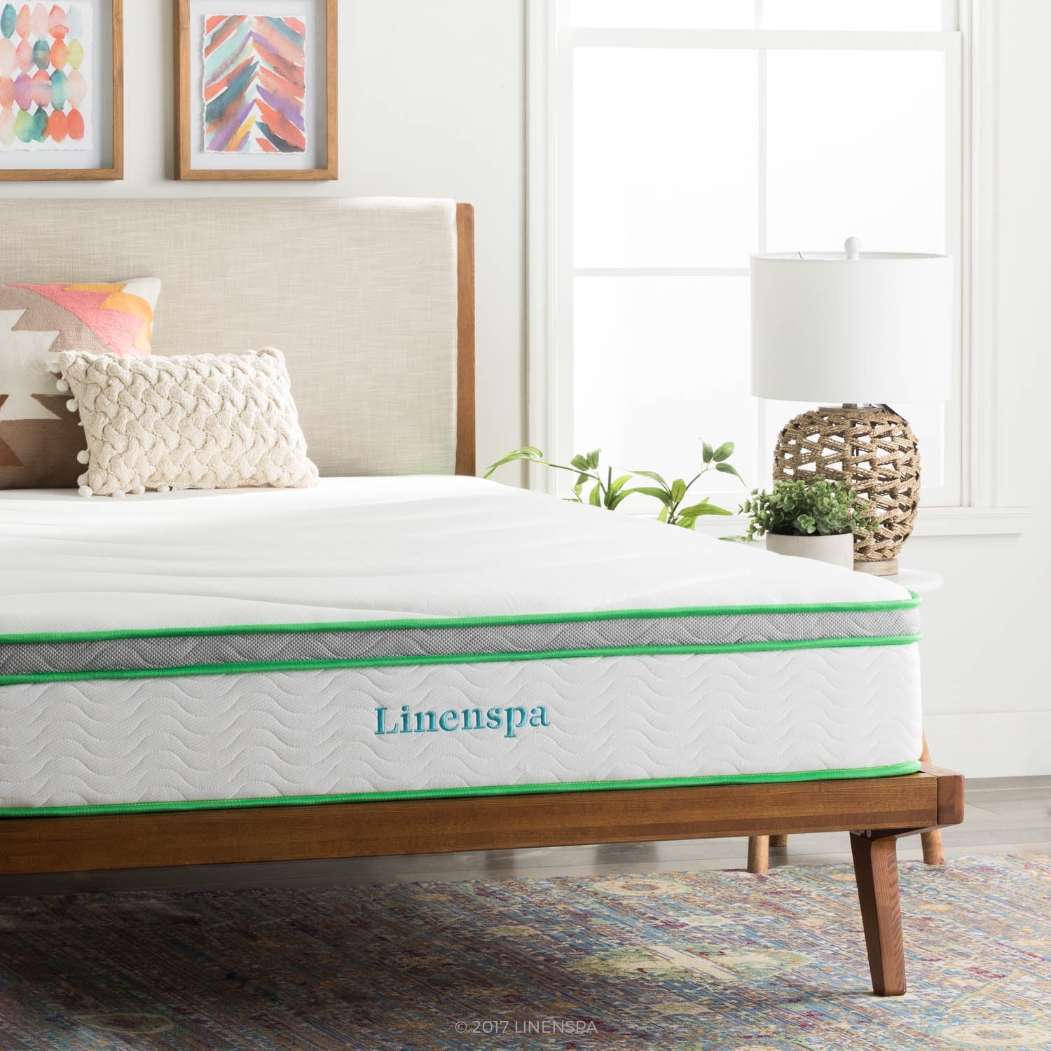 Linenspa 10 Inch Supportive And Responsive Hybrid Mattress Com