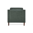 thumbnail image 5 of A&D Home Sedona Leaf Green Faux Leather Modern Accent Chair, Upholstered Contemporary Lounge Armchair, 5 of 8