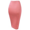 thumbnail image 2 of Thanth Womens Waist Band Streychy Solid Pencil Skirt(Plus Size Available), 2 of 4