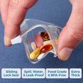 thumbnail image 6 of MEDca Zippered Pill Pouch Bags with Slide Lock, Clear Plastic, 24-Pack, Travel Friendly, 6 of 10