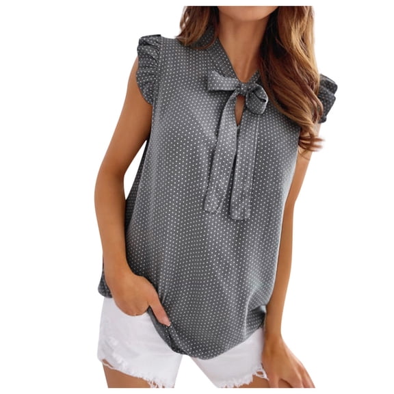Sngxgn Tank Top for Women Sleeveless Top V Neck Shirts Spaghetti Strap Camisole Tank Blouse(Grey,M)