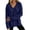 08-Navy, variant on Diufon Scalloped Sweatshirt for Women Oversized Long Sleeve V Neck Thin Fleece Lined Sweatshirts Fall Winter Thermal Pullover