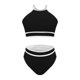 thumbnail image 5 of Traje de Baño de 2 Piezas para las Mujeres Hawaiana Estampado Tropical Cami Bra con Volantes, Juegos de Baño de Ropa de Playa para la Piscina Y el Mar, 5 of 7