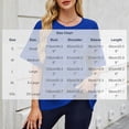thumbnail image 3 of Vynhevius Womens Sweatshirts Crew Neck Raglan Short Sleeve Ribbed Hem Solid Loose Casual Pullover Tops, 3 of 9