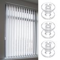 thumbnail image 3 of Tensores de bobina para sujetar cortinas plisadas de 10 piezas para cortinas de día/noche de RV, tensores de persianas transparentes, 3 of 6