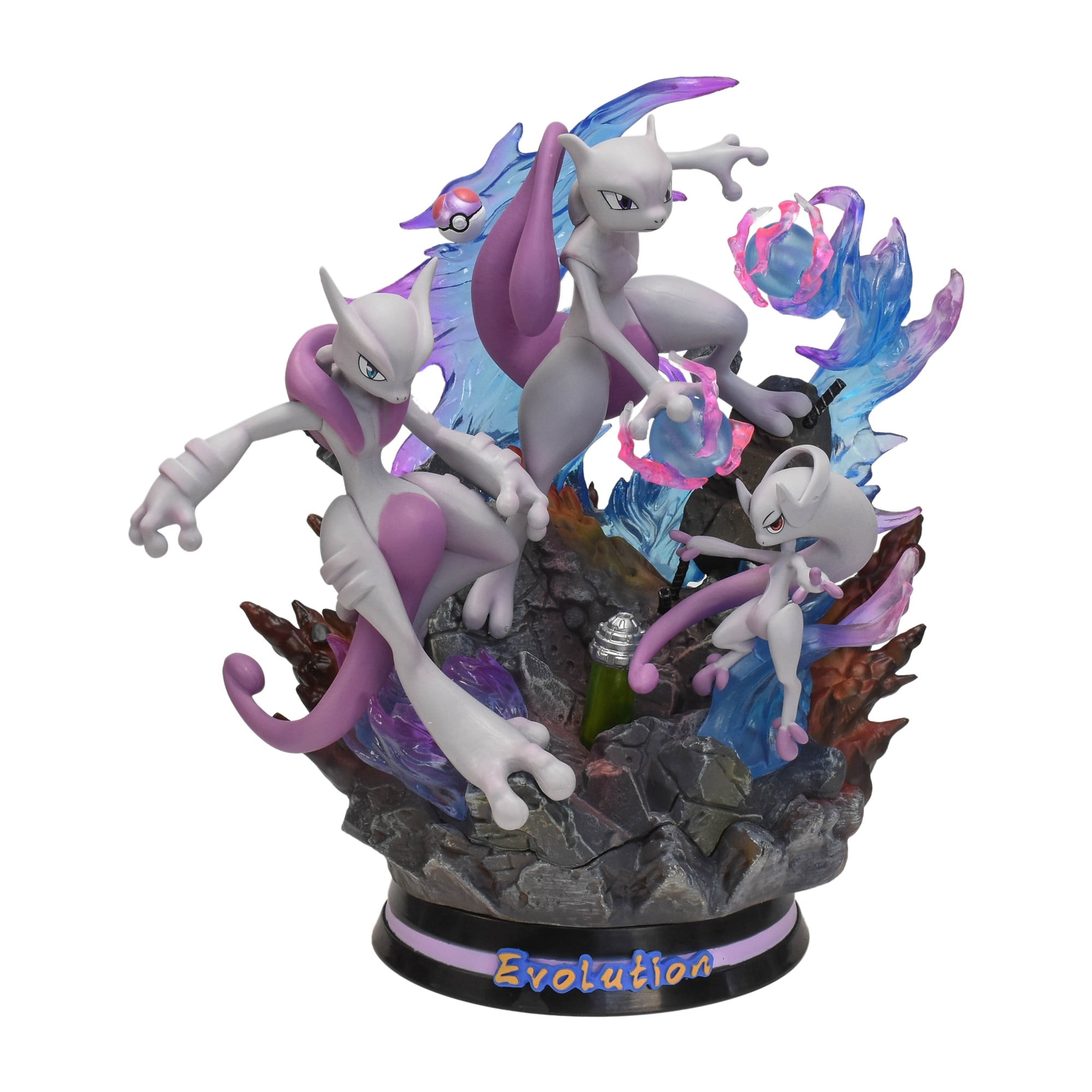 Evolution of Mewtwo Mega X & Mega Y - Pokemon Resin Statue - EGGS Studios  [In Stock]