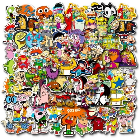 100 PCS 90s Cartoon Stickers,Vinyl Waterproof Stickers for  Laptop,Bumper,Skateboard,Water Bottles,Computer,Phone,Cartoon Anime  Stickers for Kids Teens Adult (90s Cartoon 100pcs Stickers) | Walmart Canada