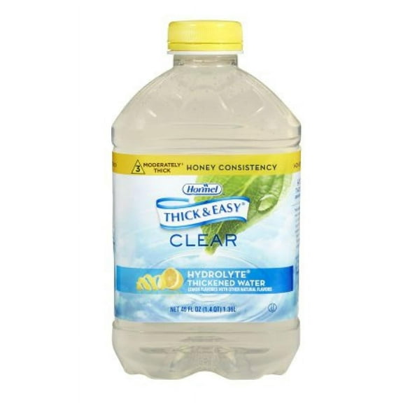 Thick & Easy Hydrolyte Thickened Water, Lemon, Honey Consistency, 46 ounce Bottle, 1 Count