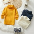 thumbnail image 4 of PatPat Toddler Girl/Boy Turtleneck Ribbed Knit Sweater, 4 of 6
