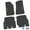 Black w/ Green Insert, variant on Flextread Floor Mats for 18-24 Jeep Wrangler JLU - Mopar Licensed Factory Fit - Black w/ Red Rubicon Insert - 100% Made in USA