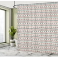 thumbnail image 5 of Ambesonne Aztec Shower Curtain, Cultural Geometric Pattern, 69"Wx84"L, Multicolor, 5 of 5