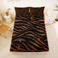thumbnail image 4 of Homewish Zebra Print Bed Sheets, Black Brown Full Size Sheets, Animal Theme Decor, 4 Pieces (1 Flat Sheet, 1 Fitted Sheet and 2 Pillowcases), 4 of 6