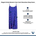 thumbnail image 5 of Elegant Emily  Star Cami Sleeveless Sleep Gown (Women), 5 of 5