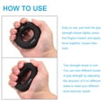 thumbnail image 4 of 3.07" 35-40 KG(77-88 Lbs) Hand Grip Strengthener Hand Grip Ring for Training Black, 4 of 6
