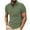 Green, variant on hoksml Man Business Casual Shirts Solid Color Collared Polo Shirt Summer Fashion Leisure Versatile Turndown Collar Short Sleeve Elastic Cuffs Top