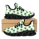 thumbnail image 1 of Zapatos planos antideslizantes con diseño de trébol en 3D de moda, cómodos zapatos para correr con plataforma transpirables para mujer, zapatillas con cordones de tendencia de San Patricio, 1 of 6
