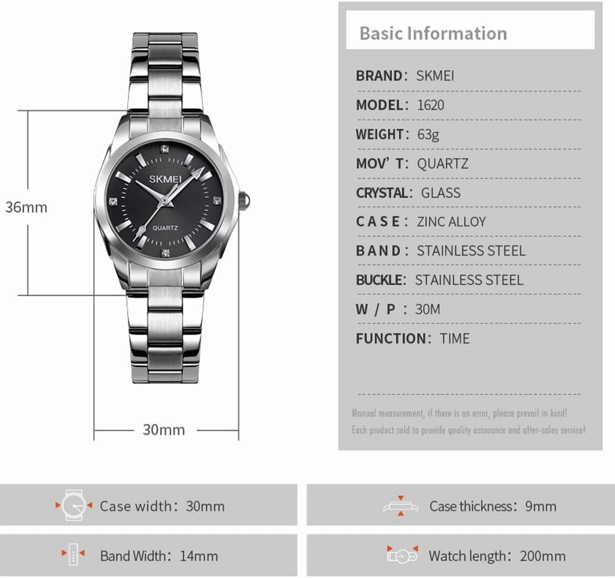 Watches for Women Ladies Female Fashion Waterproof Dress Business Stainless Luxury Classic Analog Quartz Simple Wife Gifts Wrist Watch
