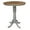 Distressed Hickory-S, variant on Pemberly Row 36" Round Pub Table in Rich Mocha