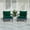 Green, variant on WestinTrends Avalon Outdoor Modern HDPE Patio Club Chairs with Deep Seat Cushions (Set of 2), Navy Blue/White