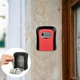 thumbnail image 3 of AMLESO Boîte de Rangement de Clés Extérieure Code Serrure Murale 4 Chiffres Combinaison Clé Rouge, 3 of 8
