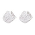 thumbnail image 2 of Minnieouse Mujeres diseño simple cuello falso niñas Formal chifón falso media camisa desmontable solapa ropa decoración soporte blanco Soporte blanco 2piezas, 2 of 6