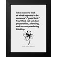 thumbnail image 2 of ArtsyQuotes 12x14 Black Modern Framed Museum Art Print Titled - David Joseph Shwartz Quote: Good Luck, 2 of 5