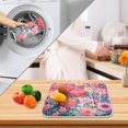 thumbnail image 4 of Ryvnso Spring Flowers Dish Drying Mat for Kitchen Countertop 18x24 Large Dish Pad Drainer Rack Dish Sink Mats, 4 of 7