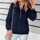 thumbnail image 4 of Suéter de moda para mujer Soild Trun-Down Collar Blusa de manga larga para mujer Fridja fhghd4828, 4 of 9