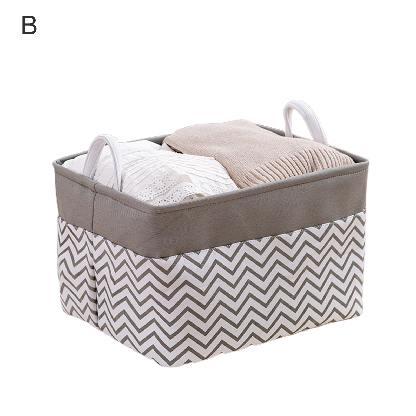 Storage Basket Folding Large Capacity Cotton Flax Dirty Clothes Laundry