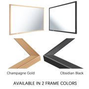 Elecsung 43 Smart Mirror TV webOS LG, Champagne Gold Frame, Waterproof, ATSC, Fireplace & Kitchen Wall-Mount Smart Gallery Display