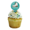 thumbnail image 5 of Ice Skates Figure Skating Living On The Edge Cupcake Picks Toppers Decoration Set of 6, 5 of 6