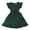 Z01A Dark Green, variant on Toddler Girls Spring Summer Dresses Cap Sleeve Elegant Party Tiered Dress with Waist Belt Tween Girl Clothes Blue 6-7 Years