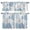Lake Blue Gray, variant on 3 Pieces Kitchen Curtain Valance and Tiers Set, Red Sage Green Coastal Kitchen Curtains Set Window Curtain Valances, Summer Beach Coral Shell Starfish Rod Pocket Bedroom Cafe Curtain 24 Inch Length