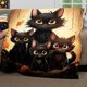 thumbnail image 4 of Manta de gato - Manta de gato arcoíris Manta de gato arcoíris para habitación de niñas Manta de regalo de gato arcoíris Navidad Halloween Día de San Valentín Pascua Adolescente Niño Regalo ﻿, 4 of 5