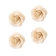 thumbnail image 3 of 4PCS Adorno de lino de decoración de flores artificiales Adorno de flor falsa para traje de fiesta de boda (Beige), 3 of 5
