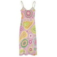 thumbnail image 5 of Pink Paisley Floral Pattern Background Design Design Sleeveless Dress Woman Fashion Long Dresses Women's Summer Suit Dress 2025, 5 of 7