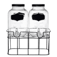 thumbnail image 3 of Set 2pz Dispensador de Bebidas Vidrio 3L Llave Tapa Metal, 3 of 4