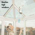 Extendable Window Squeegee Electric Cleaner with Vacuum Suction, for