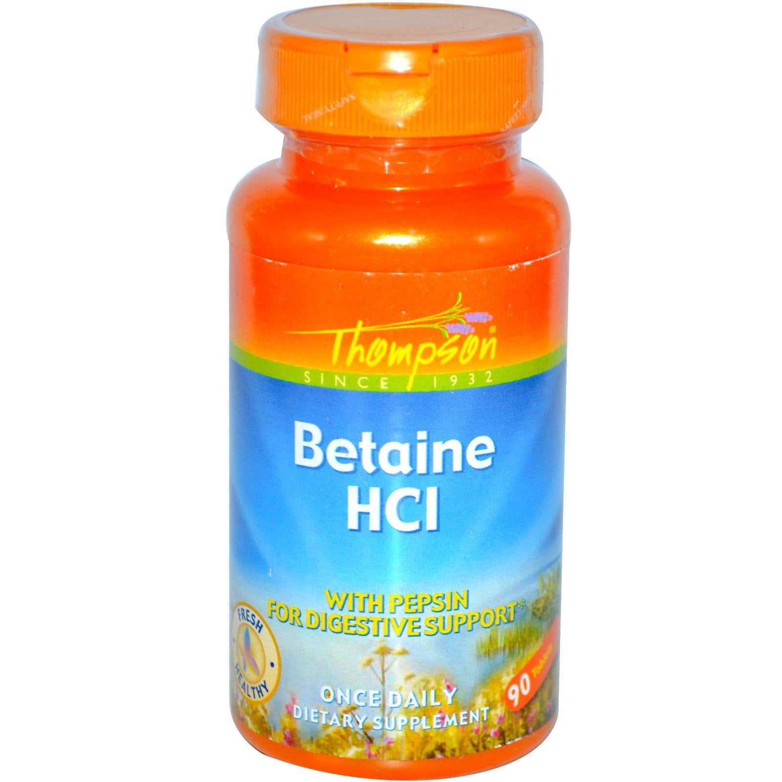 Betaine Hydrochloride With Pepsin Thompson 90 Tabs