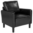 thumbnail image 1 of Washington Park Upholstered Chair in Black Leather, 1 of 4